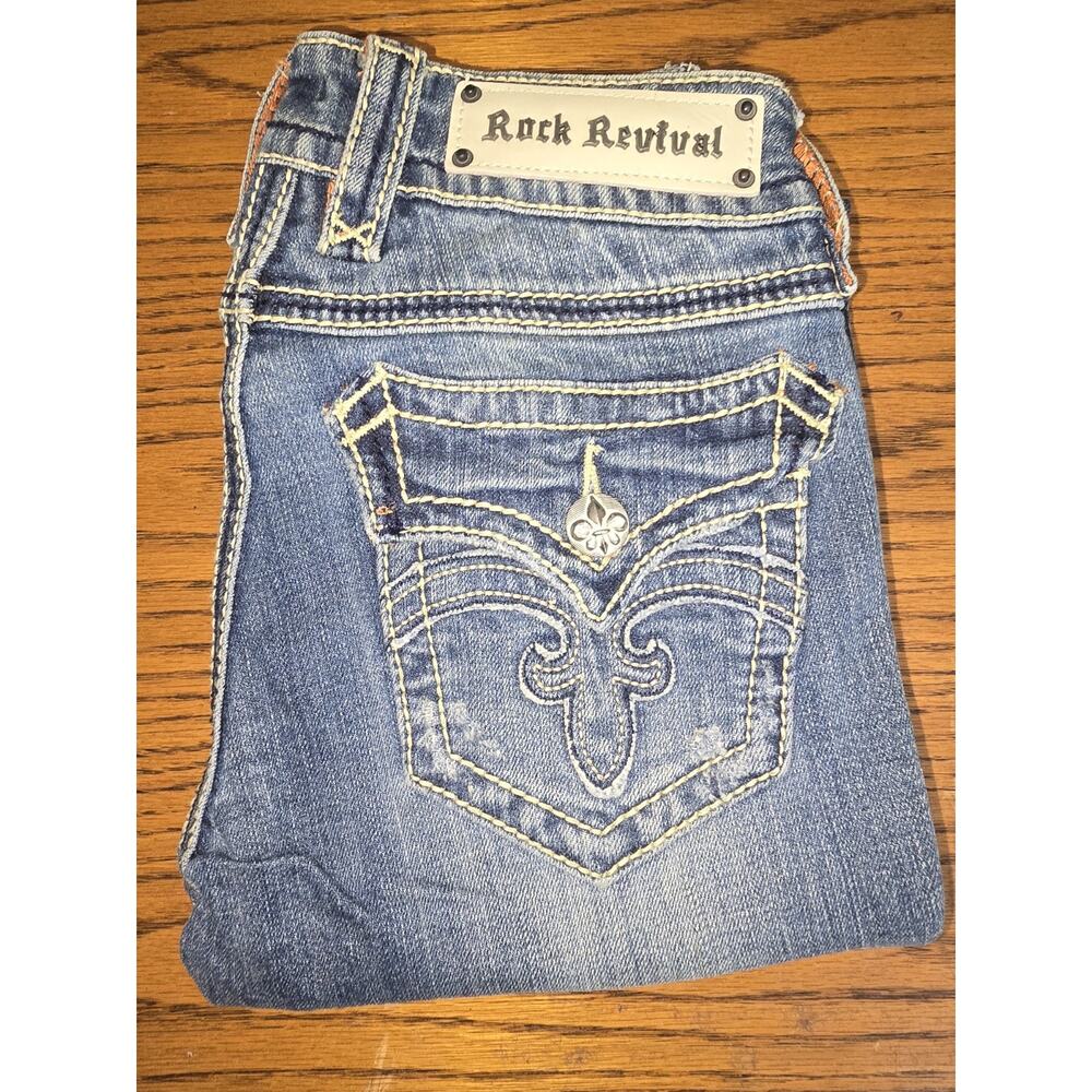 Womens Rock Revival Jeans Size 26 / 33' Inseam / Debbie Straight